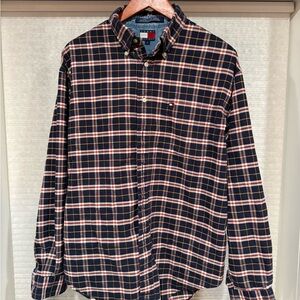 90s Tommy Hilfiger Men's Multicolor Plaid Shirt